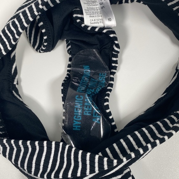 SeaFolly Bikini Bottom Women's 10 Black - Picture 4 of 4